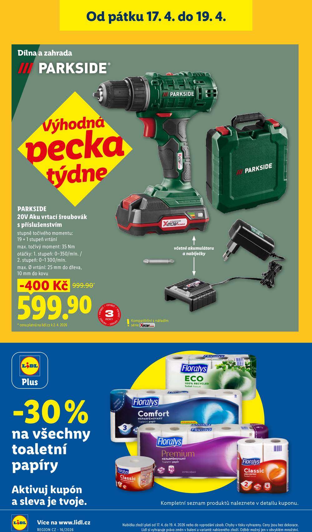 Lidl Spotřební zboží 13.4. - 19.4.