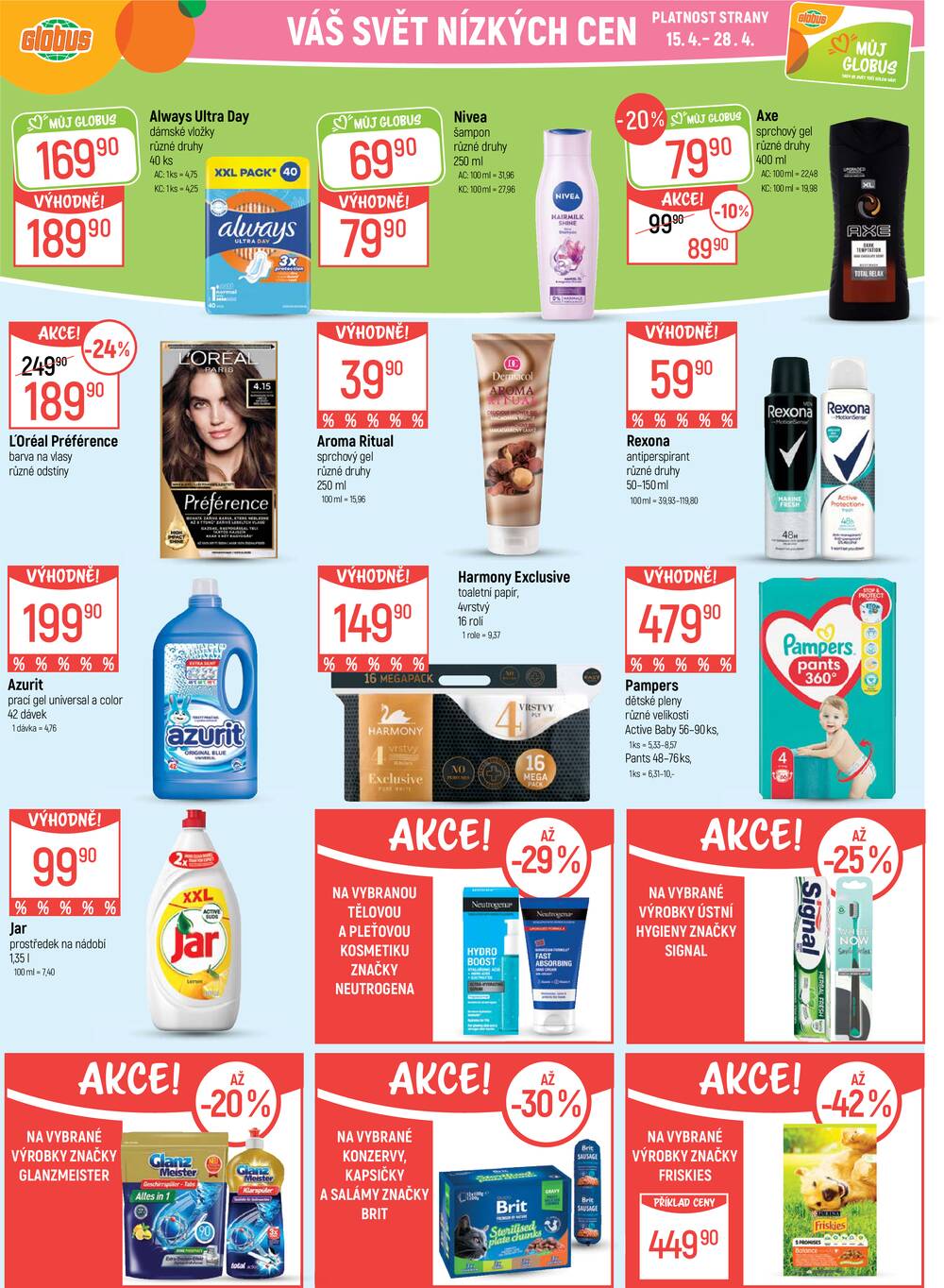 Leták Globus - Akční leták Globus 15.4. - 21.4.2026 - Globus Praha - Centrum Černý Most - strana 20