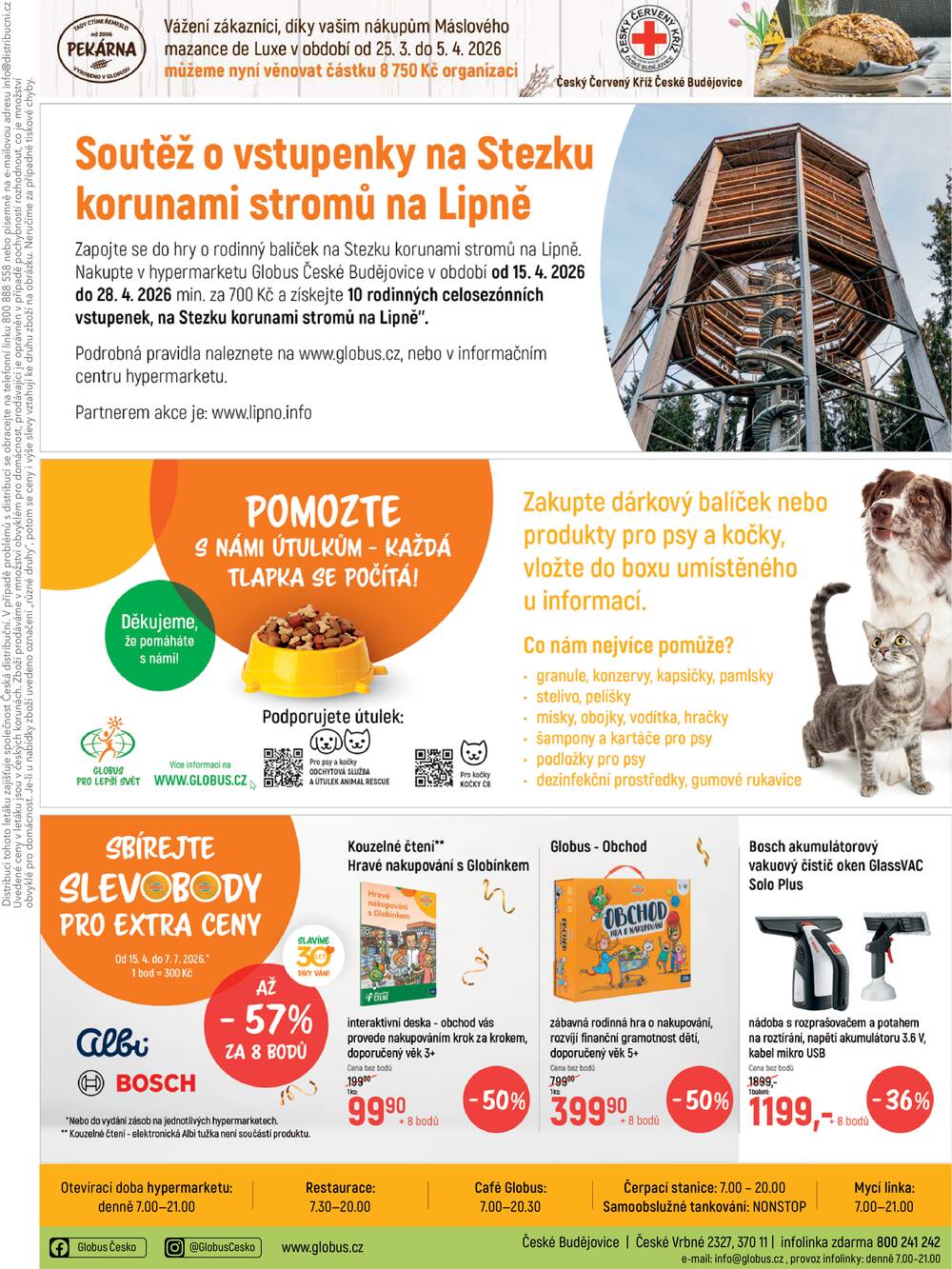 Akční leták Globus 15.4. - 21.4.2026 - Globus České Budějovice