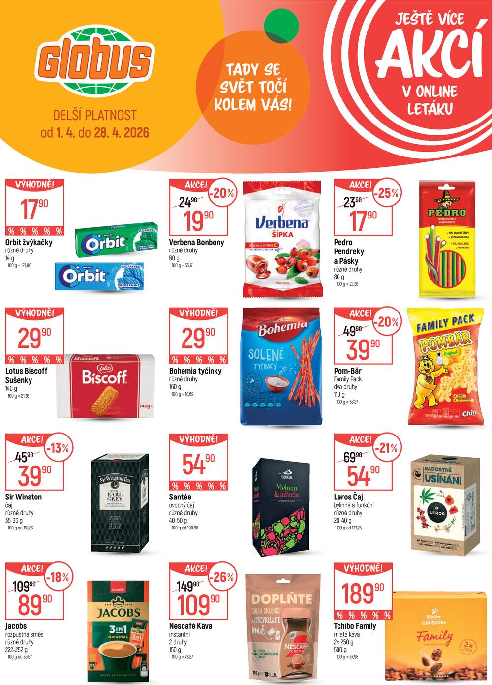 Akční leták Globus 15.4. - 21.4.2026 - Globus Liberec