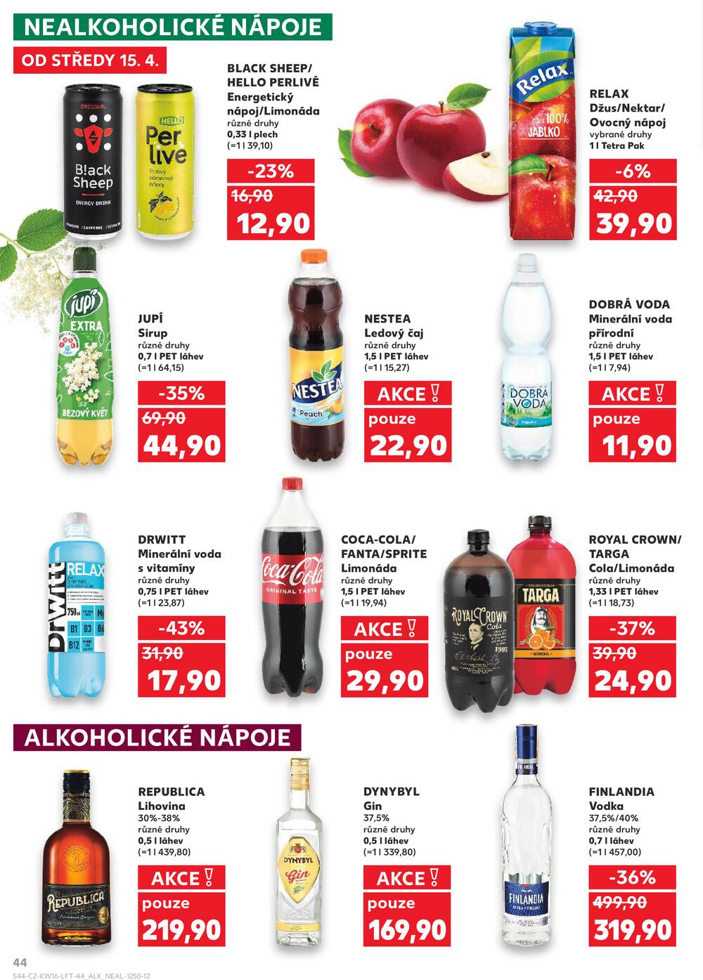 Leták Kaufland - Kaufland 15.4. - 21.4. - Kaufland - Louny - strana 44