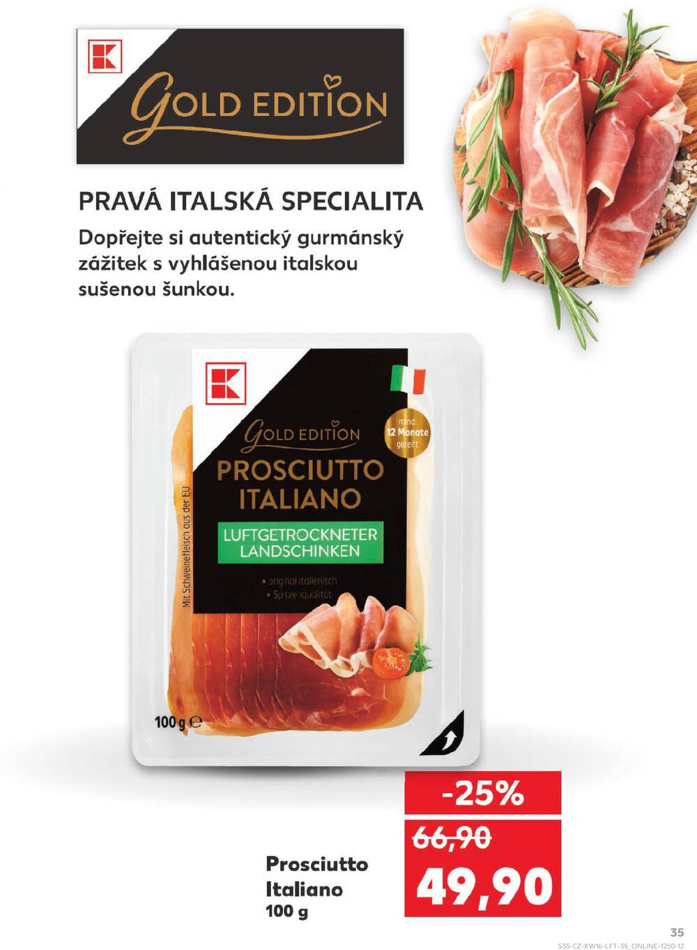 Leták Kaufland - Kaufland 15.4. - 21.4. - Kaufland - Praha 12 (Modřany) - strana 35