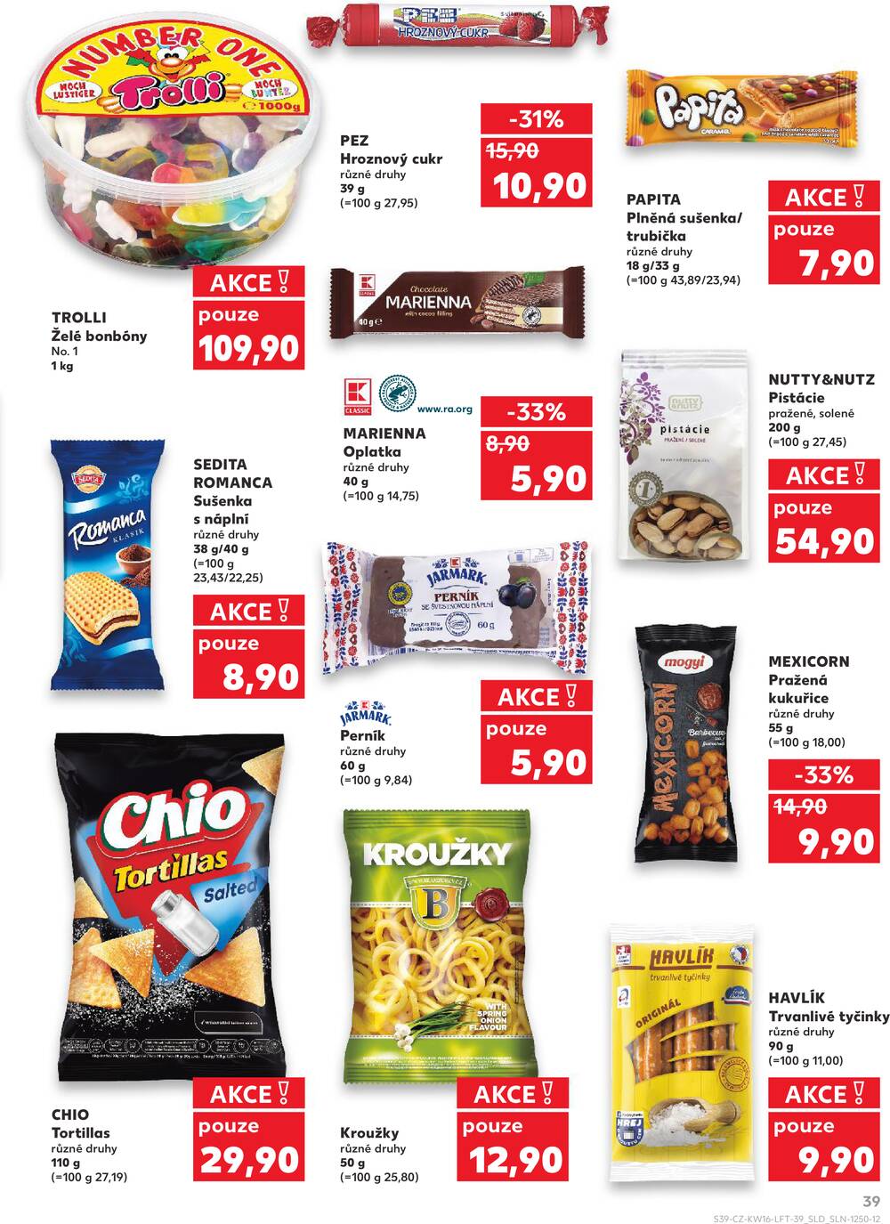 Leták Kaufland - Kaufland 15.4. - 21.4. - Kaufland - Olomouc - Hněvotínská - strana 39