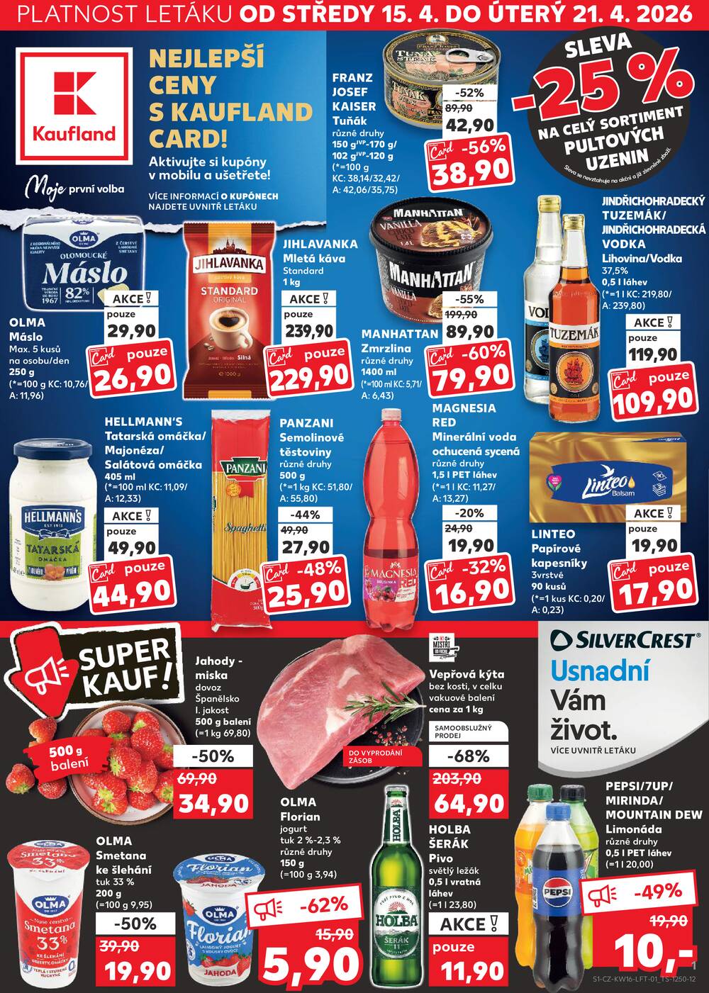 Kaufland 15.4. - 21.4. - Kaufland - Rakovník (ul. Luženská)