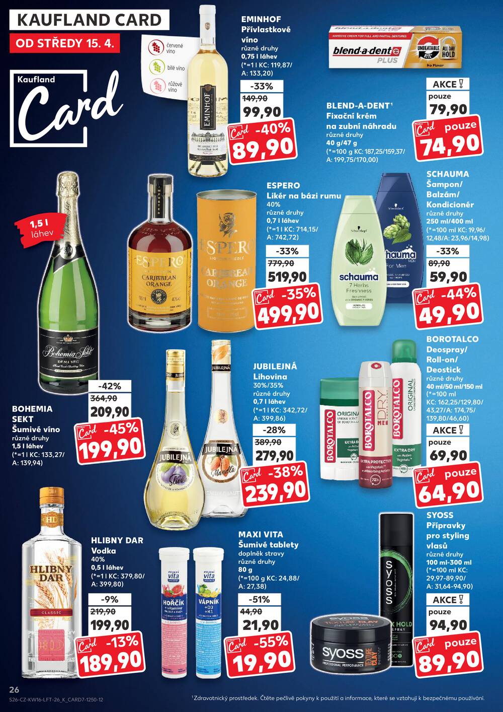 Leták Kaufland - Kaufland 15.4. - 21.4. - Kaufland Přerov (Želatovská) - strana 26