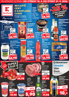 Leták Kaufland 15.4. - 21.4. - Kaufland - Ostrava - Moravská Ostrava