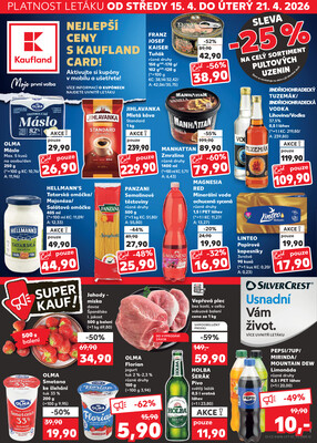 Leták Kaufland 15.4. - 21.4. - Kaufland - Ústí nad Labem (Všebořická)