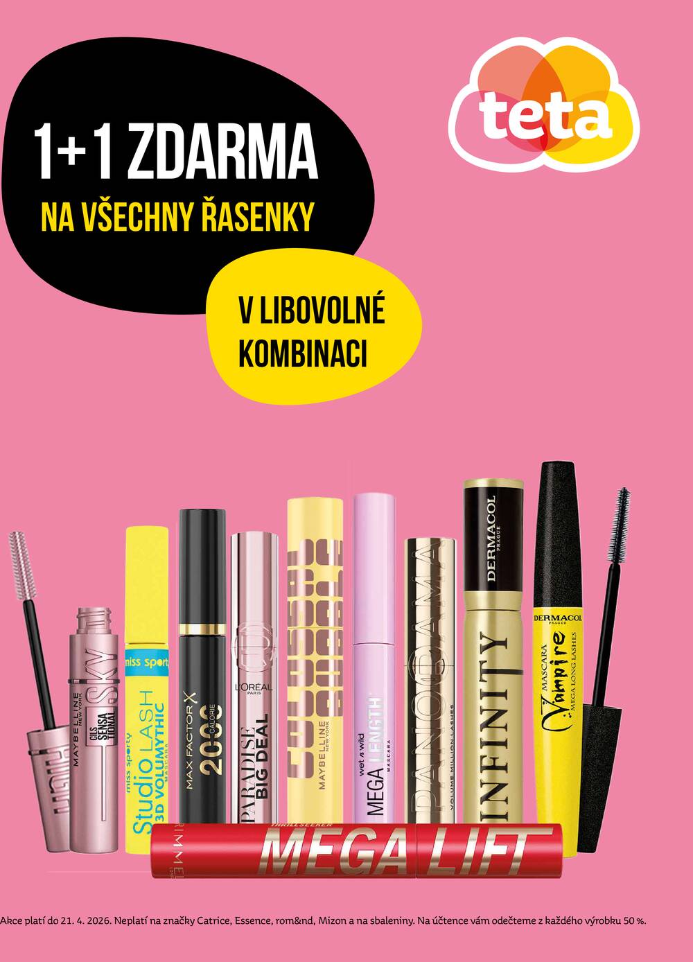 Leták Teta drogerie - Teta drogerie Řasenky od 13.4. do 21.4.2026 - strana 1