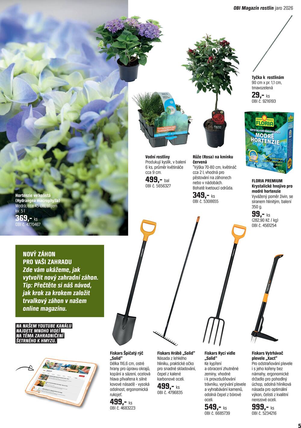 OBI Magazín rostlin od 15.4. do 14.5.2026