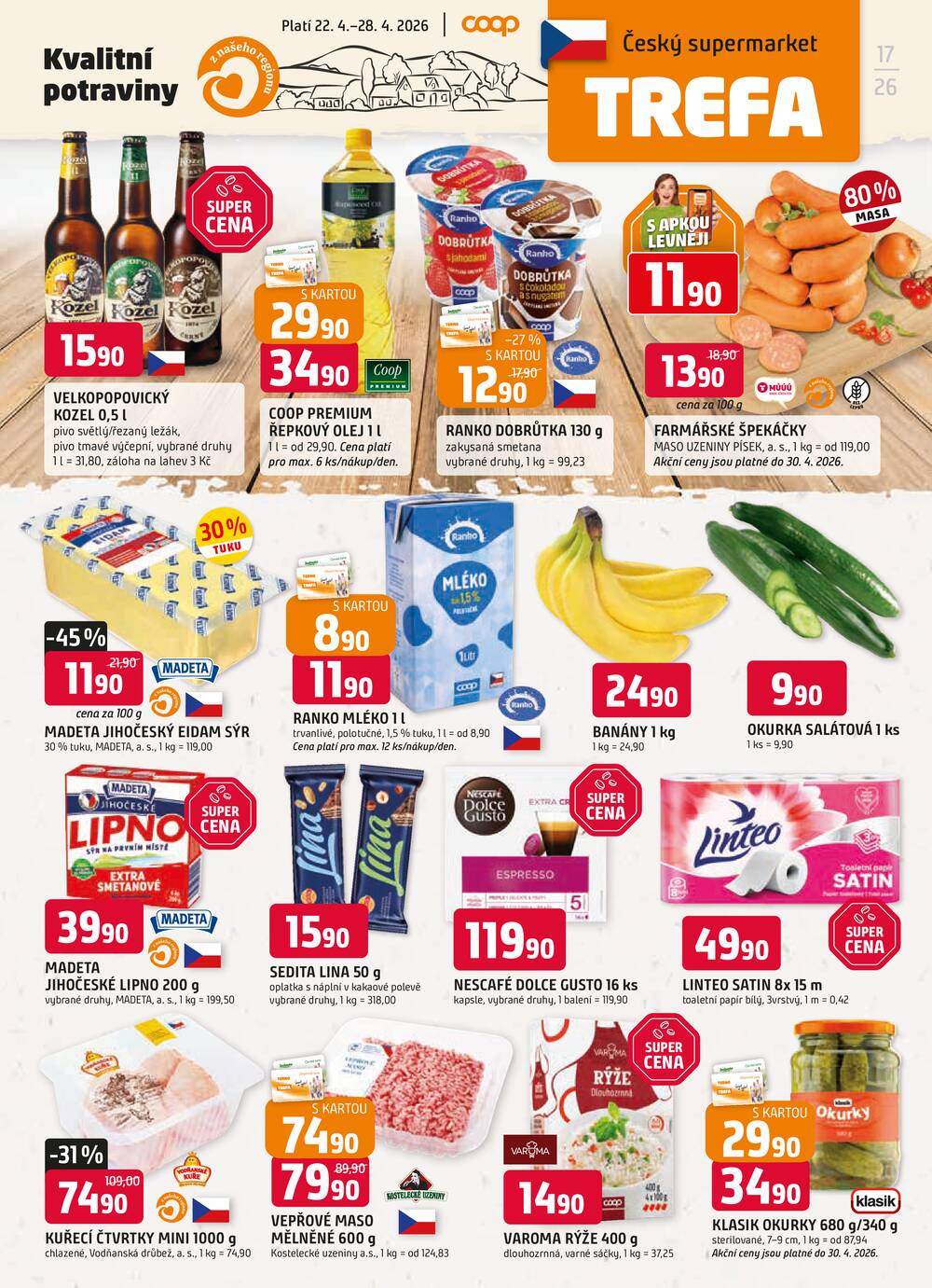 Leták Trefa - Trefa od 22.4. do 28.4.2026 - strana 1
