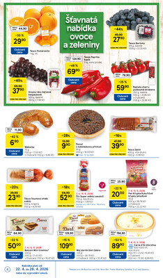 Tesco supermarkety od 22.4. do 28.4.2026