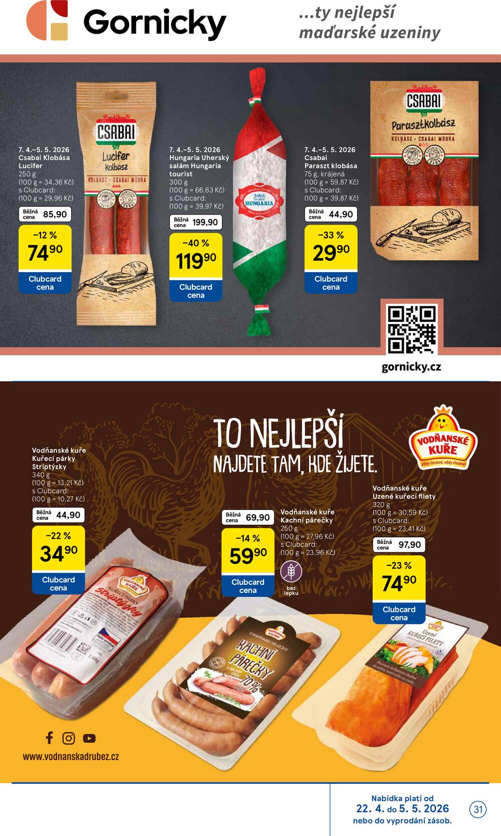 Tesco malé hypermarkety od 22.4. do 28.4.2026