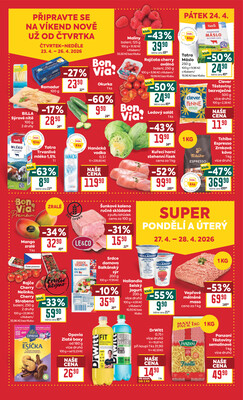 BILLA malý leták od 22.4. do 28.4.2026