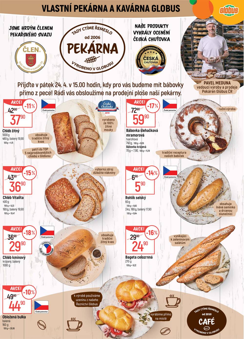 Akční leták Globus 22.4. - 28.4.2026 - Globus Praha - Centrum Černý Most