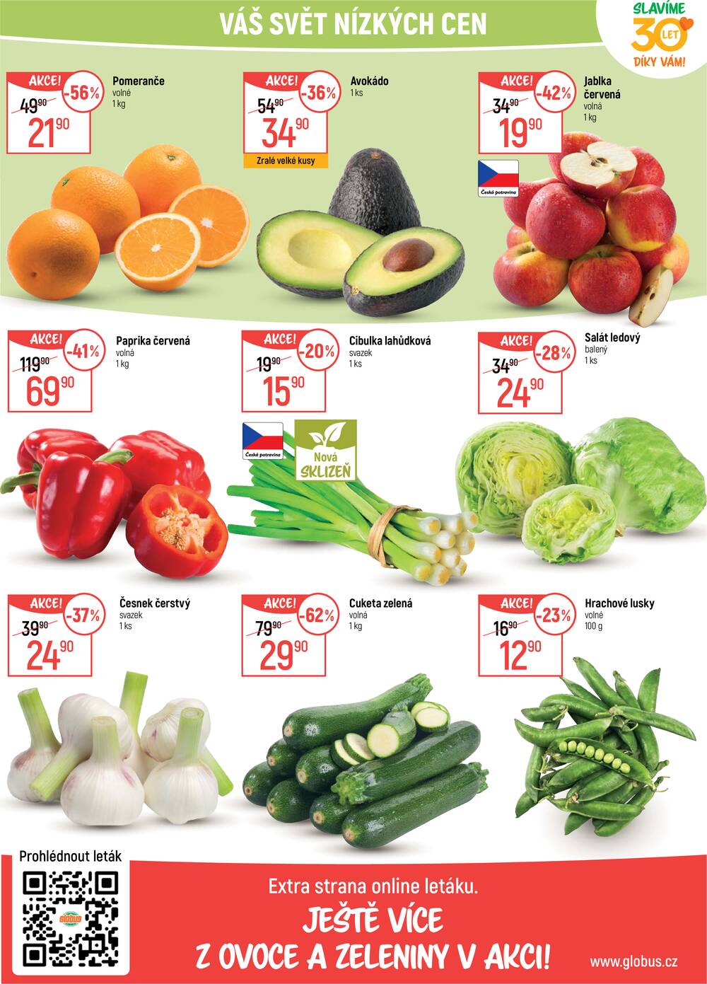 Akční leták Globus 22.4. - 28.4.2026 - Globus Praha - Centrum Černý Most