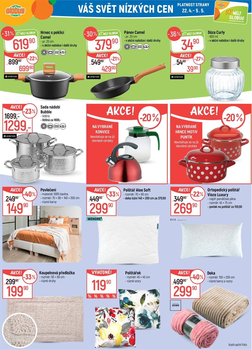 Akční leták Globus 22.4. - 28.4.2026 - Globus Praha - Centrum Černý Most