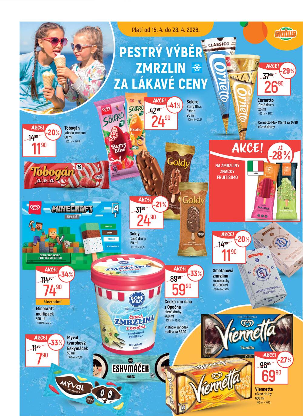 Akční leták Globus 22.4. - 28.4.2026 - Globus Praha - Zličín