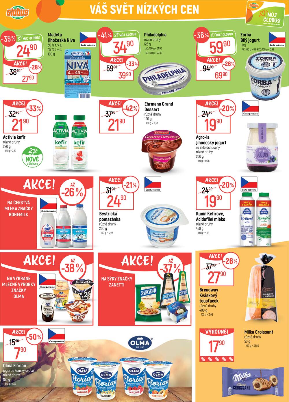 Akční leták Globus 22.4. - 28.4.2026 - Globus Praha - Zličín
