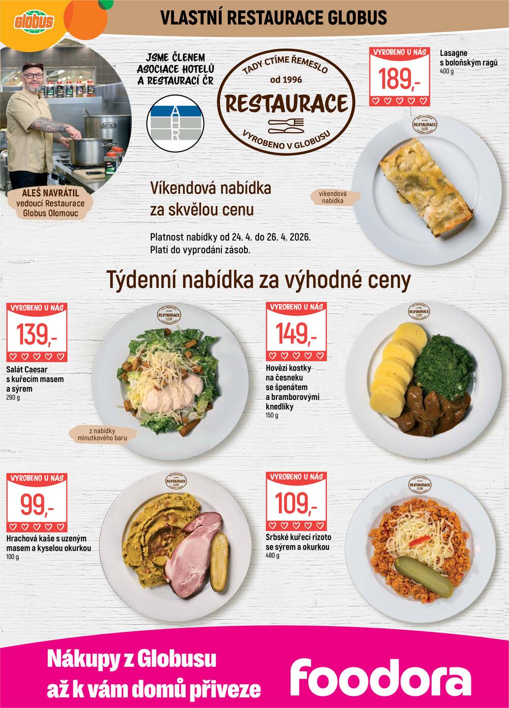 Akční leták Globus 22.4. - 28.4.2026 - Globus Olomouc