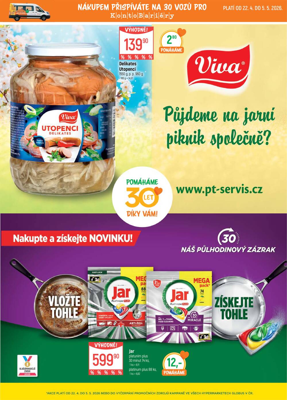 Akční leták Globus 22.4. - 28.4.2026 - Globus Ostrava