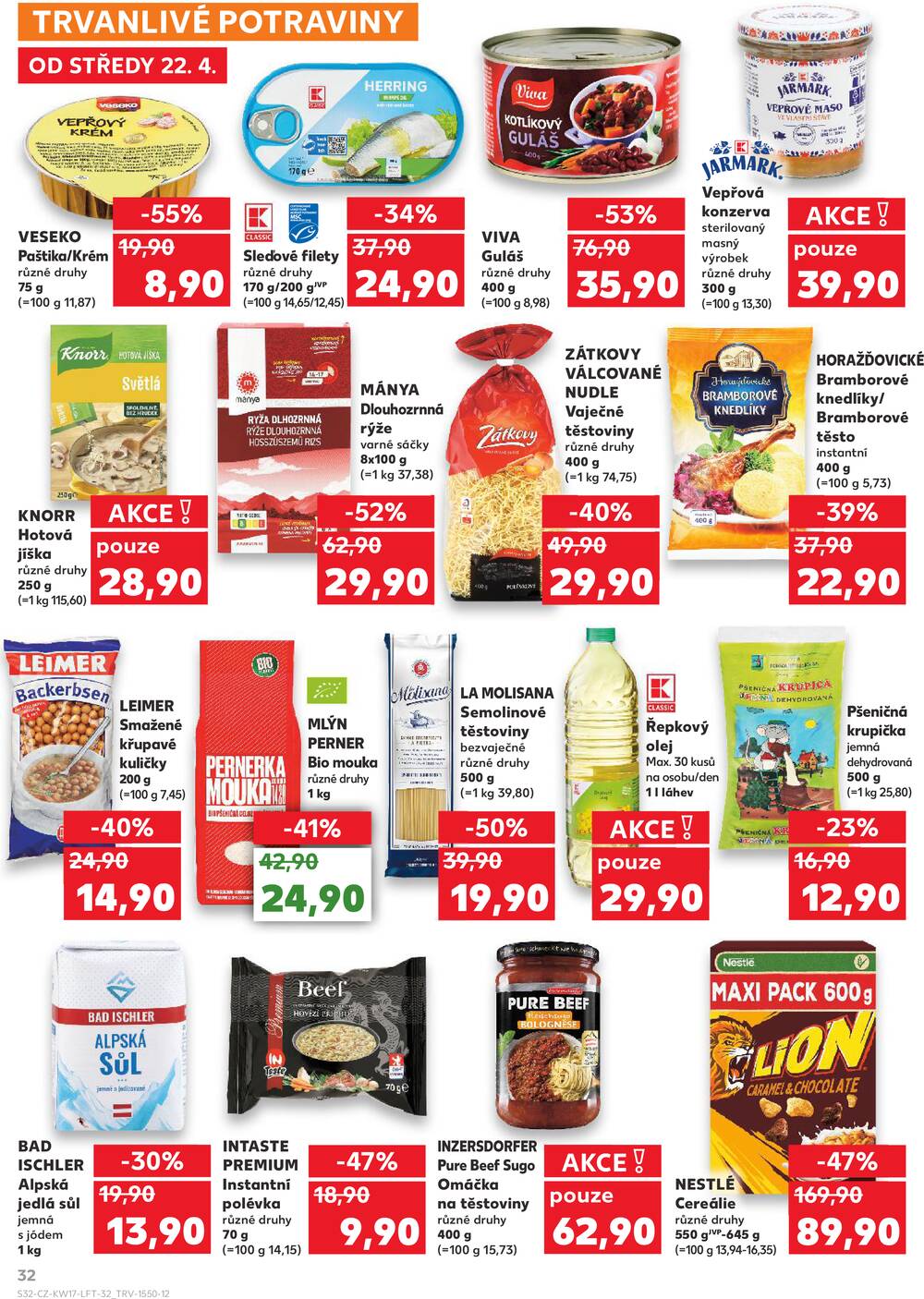 Kaufland 22.4. - 28.4. - Kaufland - Praha 3 (Jarov)