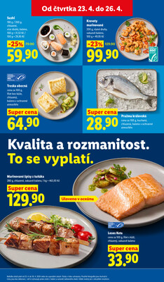 Lidl Čtvrtek od 23.4. do 26.4.2026