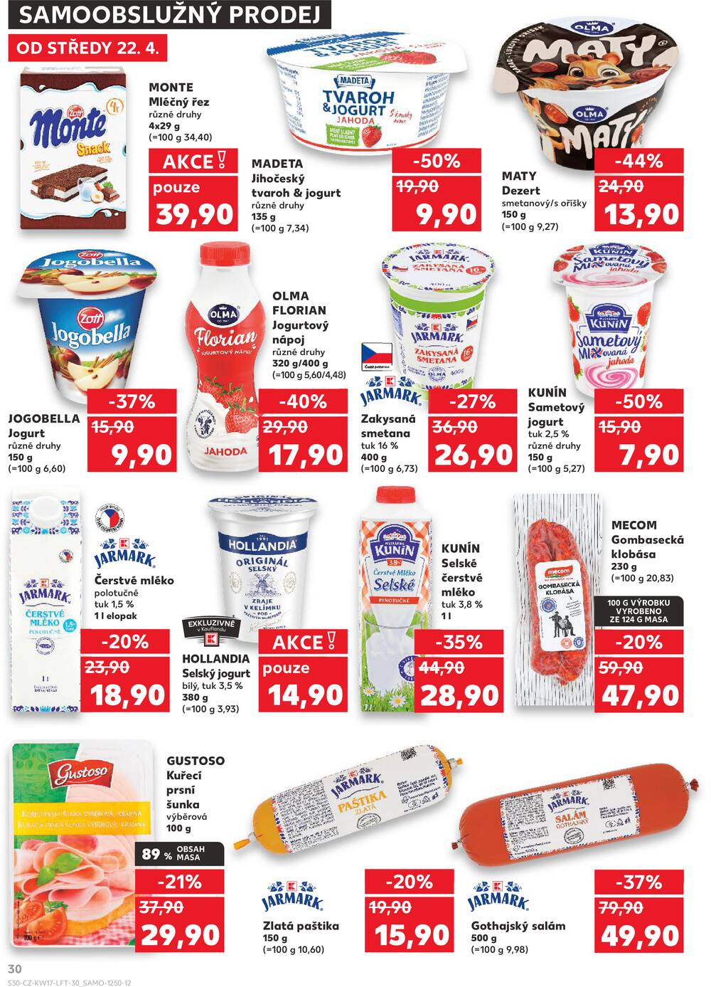 Leták Kaufland - Kaufland 22.4. - 28.4. - Kaufland - Beroun - strana 30