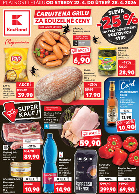 Leták Kaufland 22.4. - 28.4. - Kaufland - Ostrava - Zábřeh