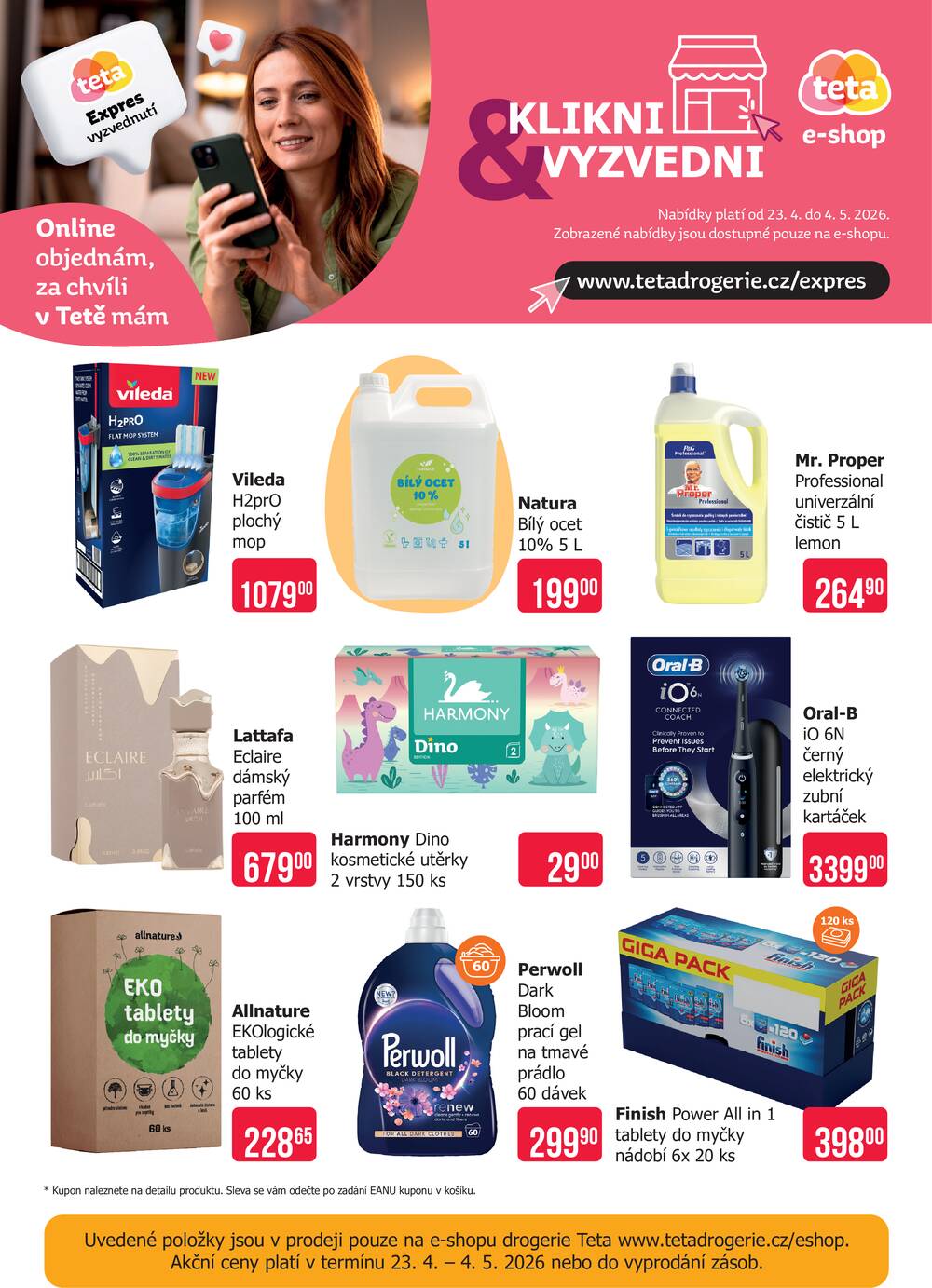 Leták Teta drogerie - Teta drogerie eshop od 23.4. do 4.5.2026 - strana 1
