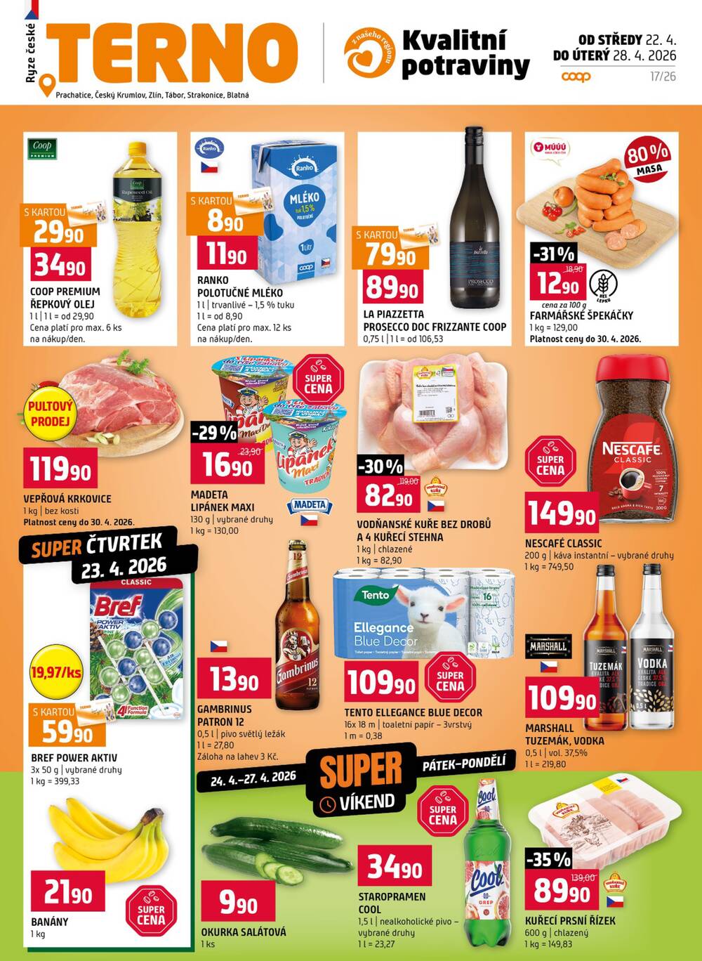 Leták Terno - Terno Tábor 22.4. - 28.4. - strana 1