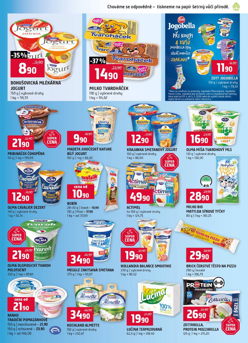 Terno České Budějovice, Třeboň, Trhové sviny, Bechyně, Týn nad Vltavou, Hradec Králové, Olomouc, Borovany, Zlín, Český Krumlov od 29.4. do 5.5.2026