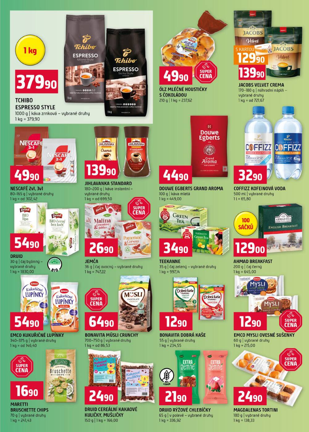 Terno České Budějovice, Třeboň, Trhové sviny, Bechyně, Týn nad Vltavou, Hradec Králové, Olomouc, Borovany, Zlín, Český Krumlov od 29.4. do 5.5.2026