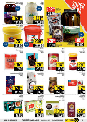 JIP Cash & Carry Brno, Praha, Ostrava, Jilemnice, Pardubice, Ostrava, Karlovy Vary, Olomouc a Zlín od 22.4. do 28.4.2026