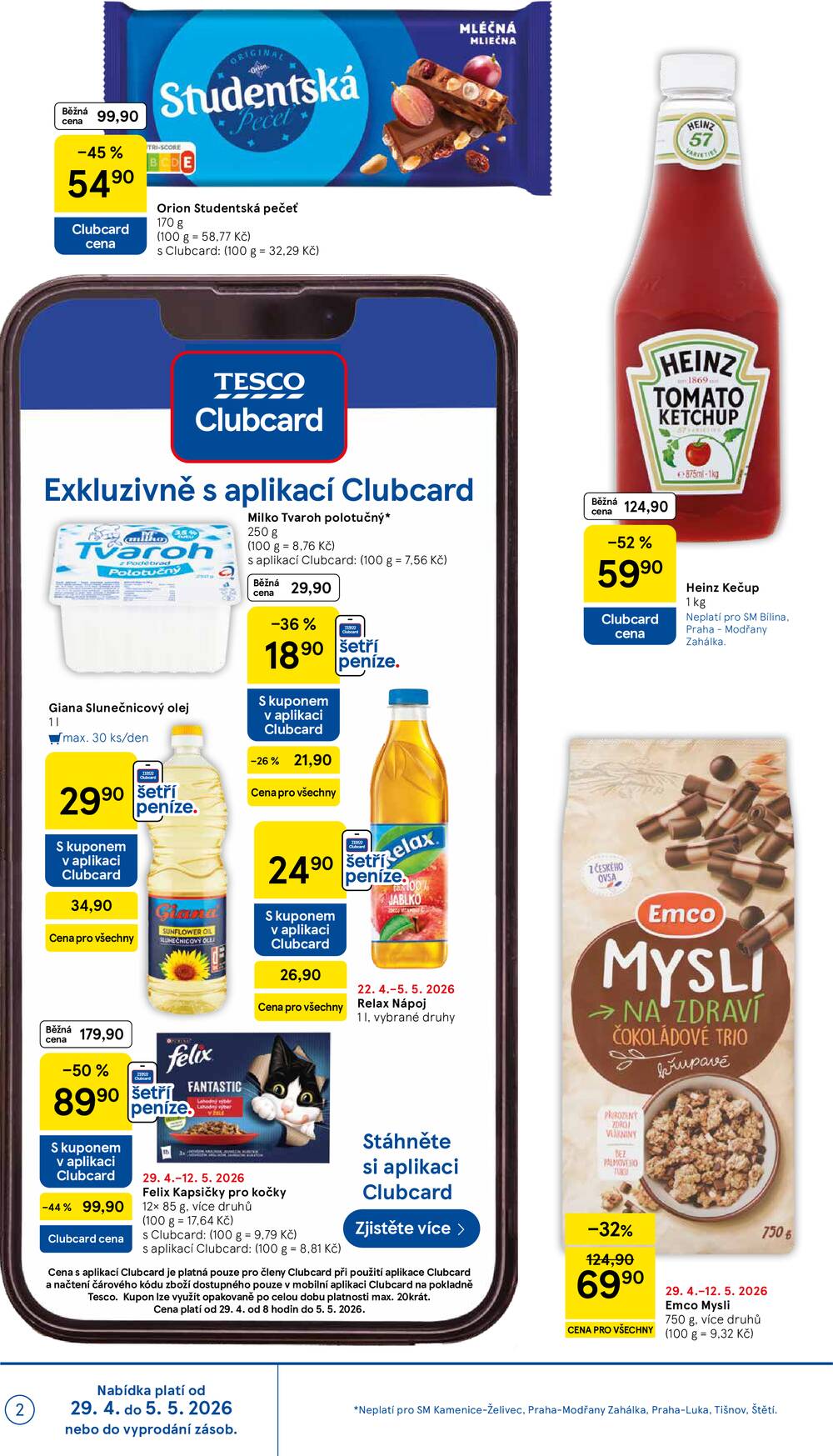 Tesco supermarkety od 29.4. do 5.5.2026