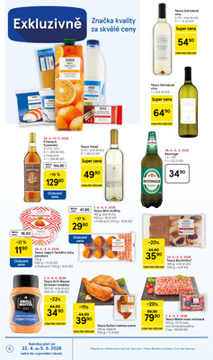 Tesco supermarkety od 29.4. do 5.5.2026