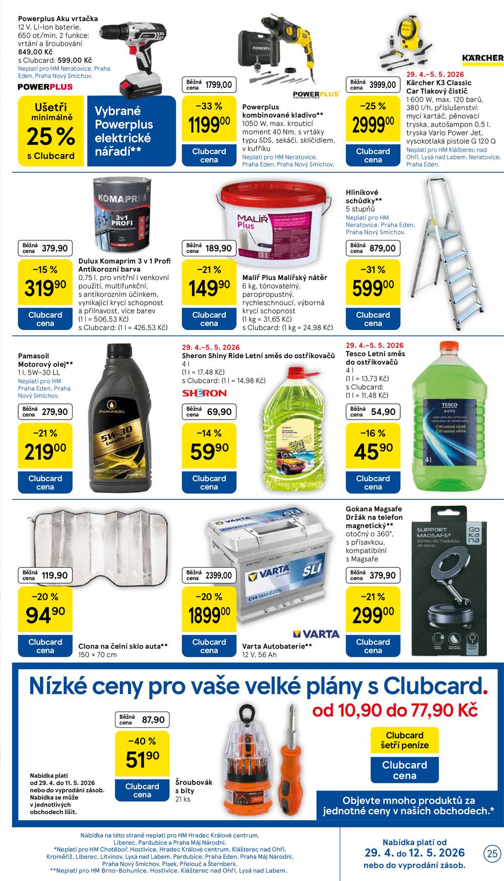 Tesco malé hypermarkety od 29.4. do 5.5.2026