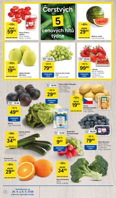 Tesco malé hypermarkety od 29.4. do 5.5.2026