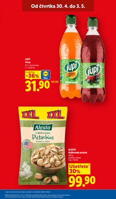 Lidl Čtvrtek od 30.4. do 3.5.2026