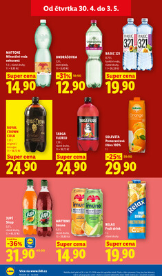 Lidl Čtvrtek od 30.4. do 3.5.2026
