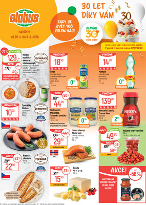 leták Globus