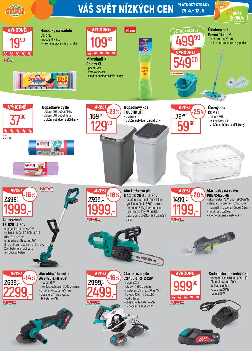 Akční leták Globus 29.4. - 5.5.2026 - Globus Trmice u Ústí nad Labem