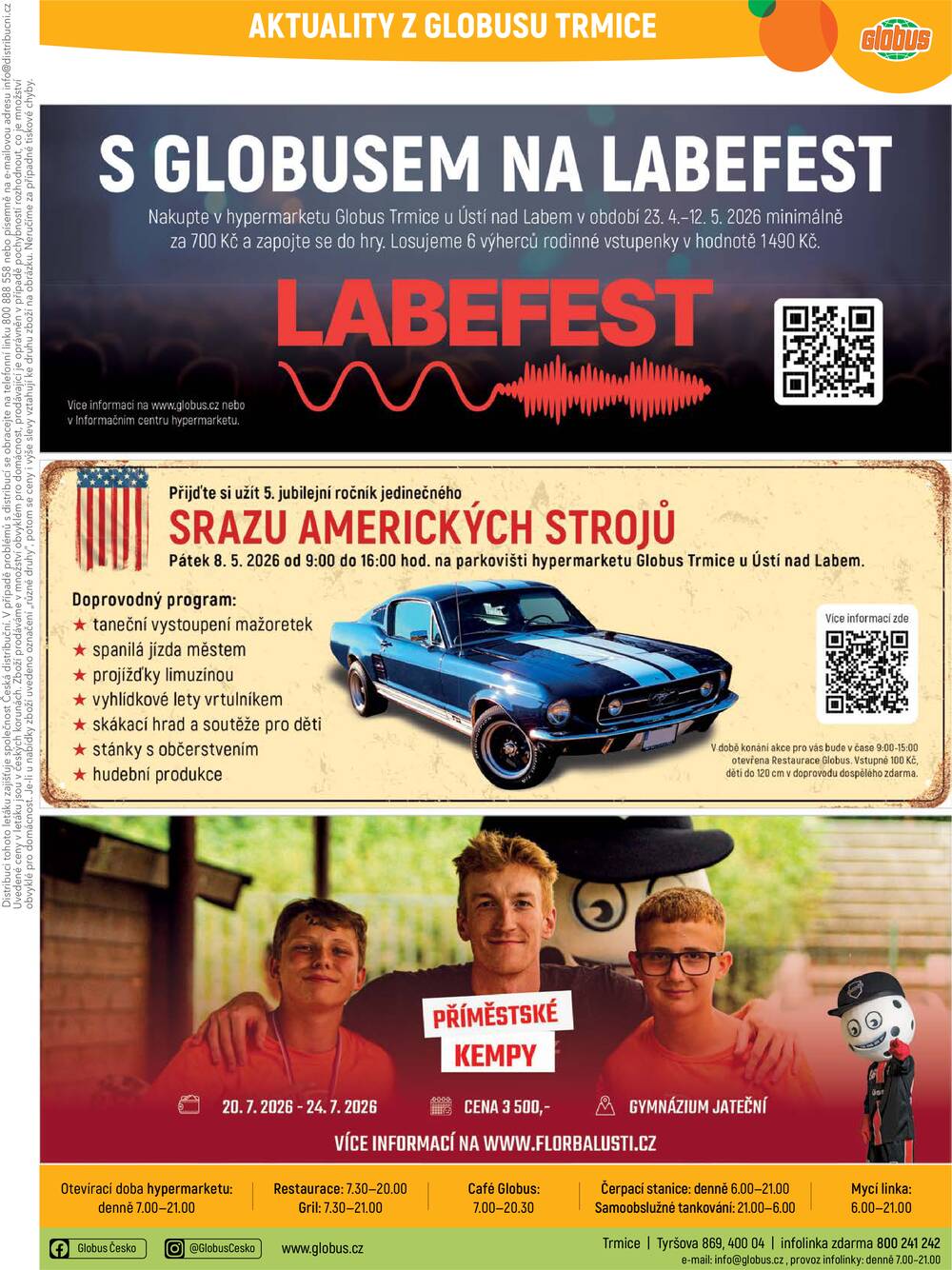 Akční leták Globus 29.4. - 5.5.2026 - Globus Trmice u Ústí nad Labem