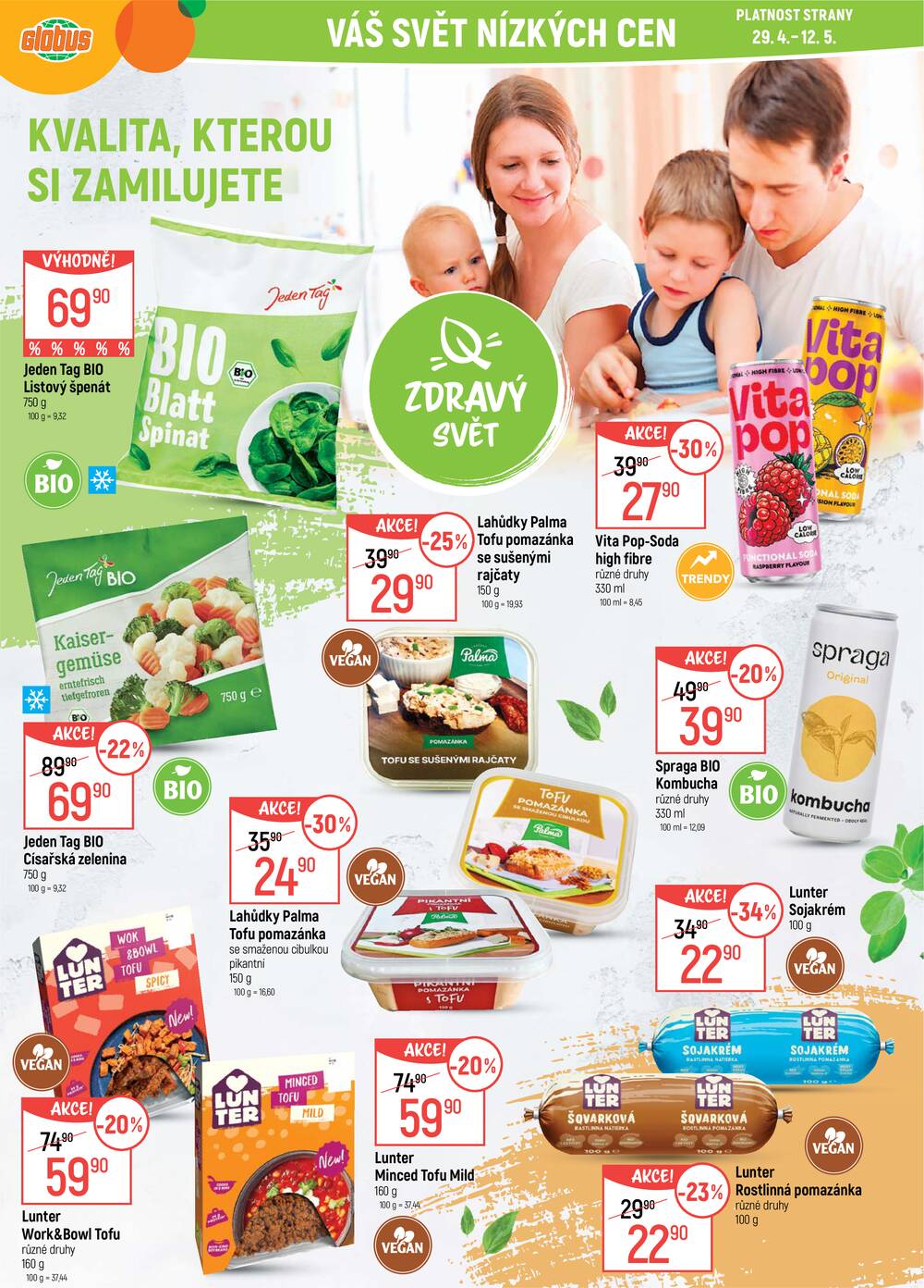 Akční leták Globus 29.4. - 5.5.2026 - Globus Praha - Štěrboholy