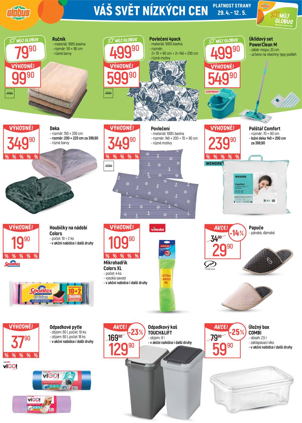 Akční leták Globus 29.4. - 5.5.2026 - Globus Praha - Štěrboholy
