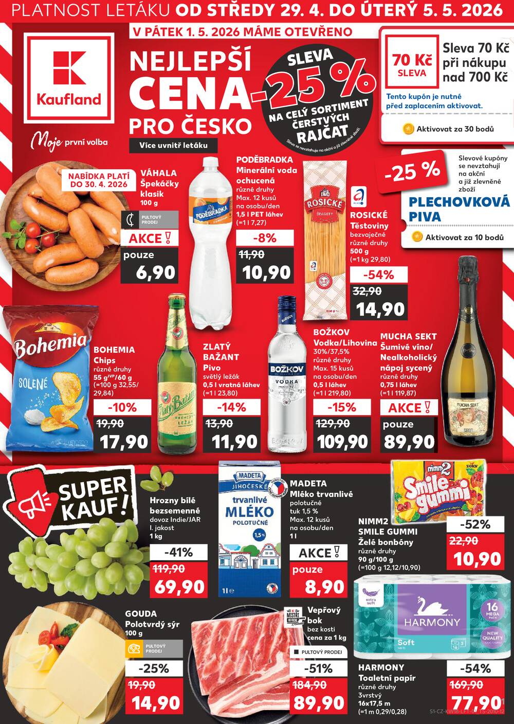 Kaufland 29.4. - 5.5. - Kaufland - Prostějov (Olomoucká)