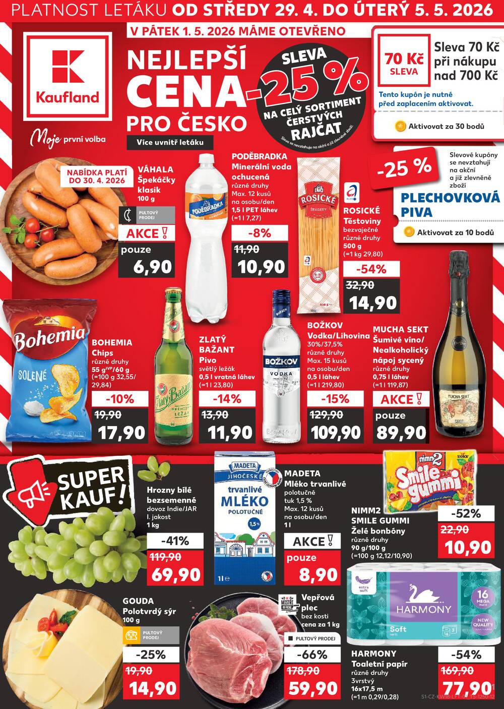 Kaufland 29.4. - 5.5. - Kaufland - Most