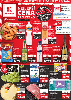 Leták Kaufland 29.4. - 5.5. - Kaufland - Ostrava - Moravská Ostrava