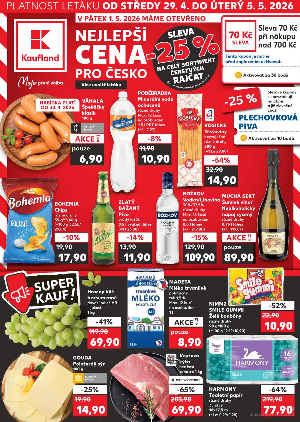 Kaufland 29.4. - 5.5. - Kaufland - Zlín - Vršava