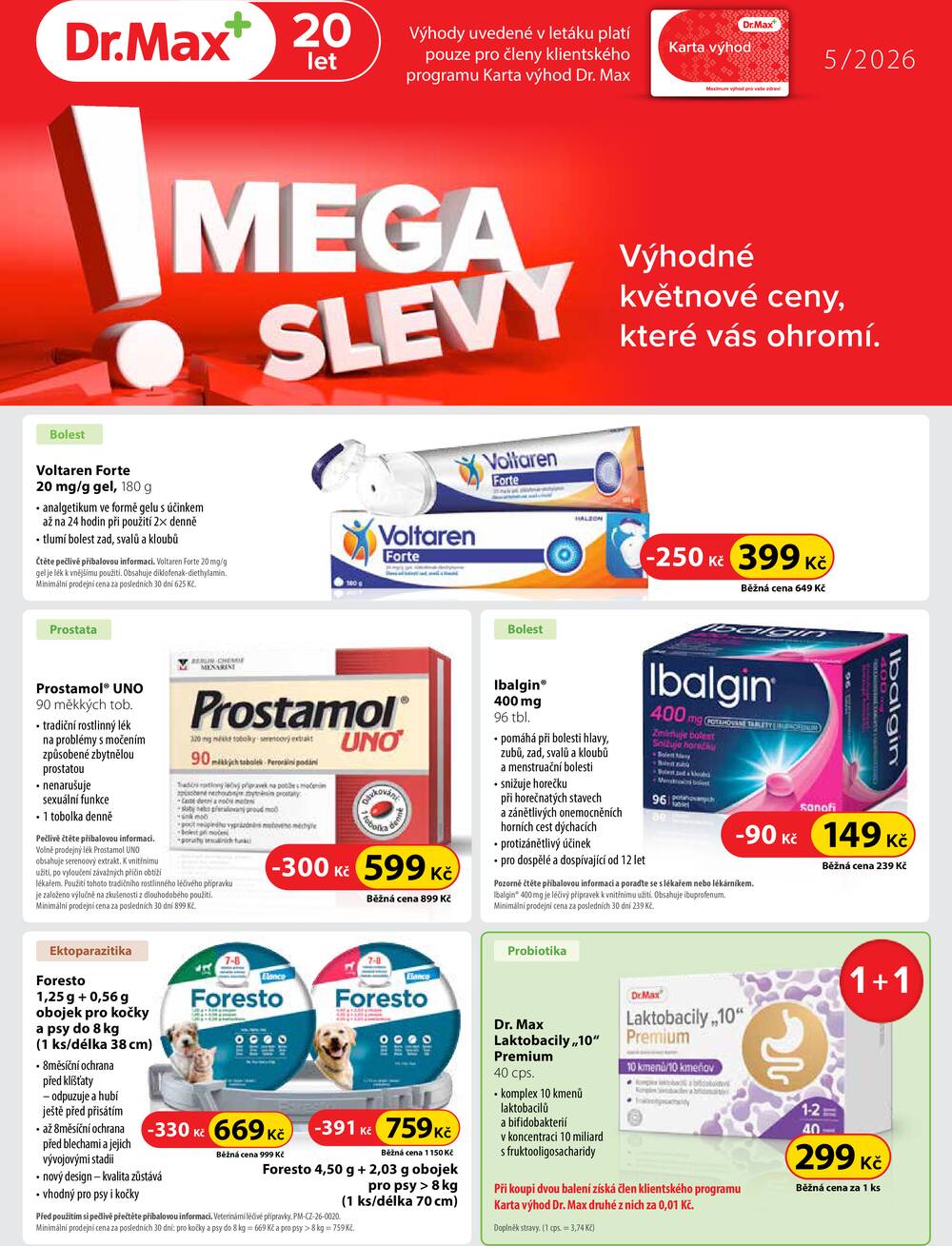Leták Dr.Max - Dr.Max od 1.5. do 31.5.2026 - strana 1