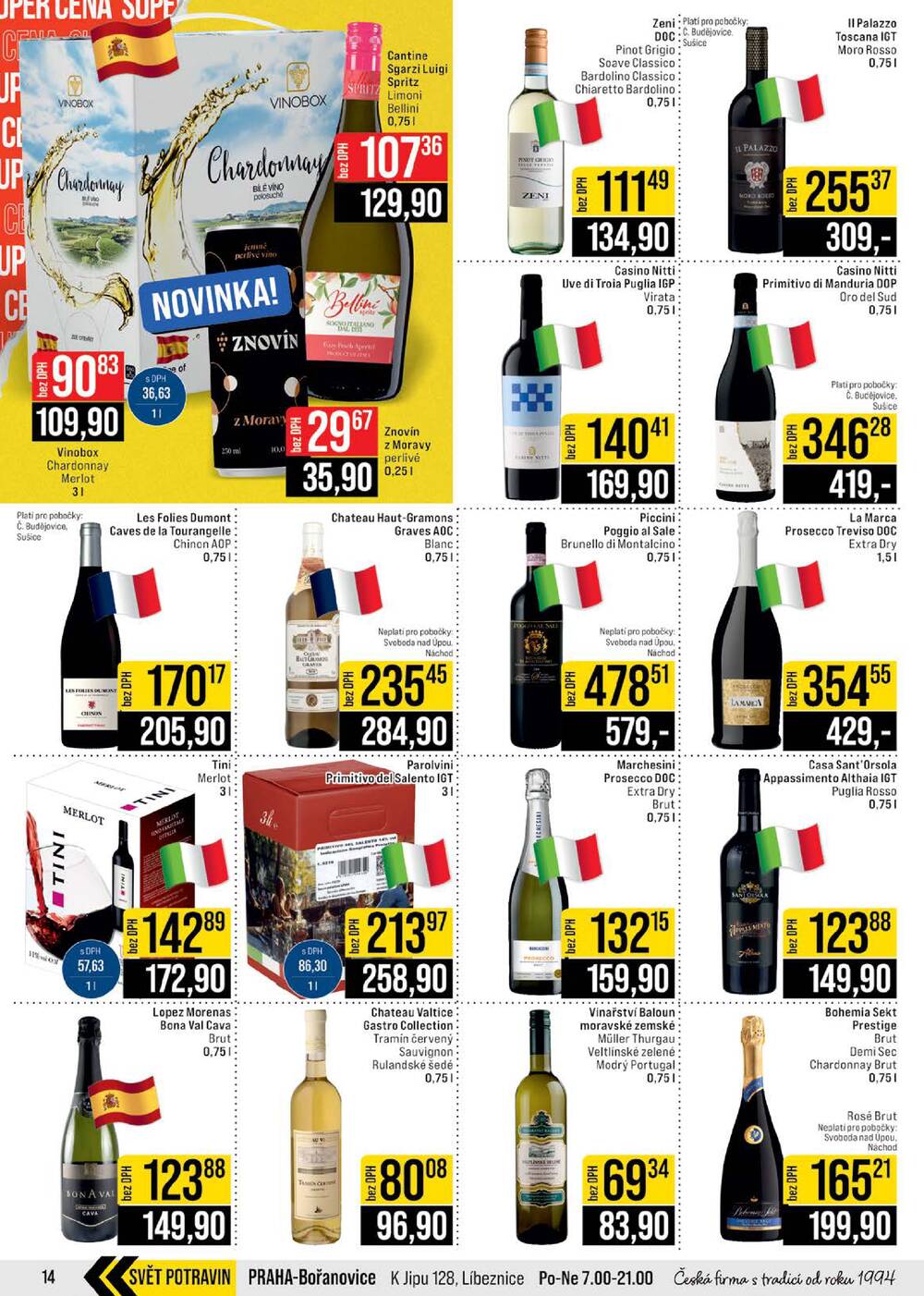 JIP Cash & Carry České Budějovice, Most, Náchod, Polička, Sušice a Svoboda nad Úpou od 29.4. do 5.5.2026